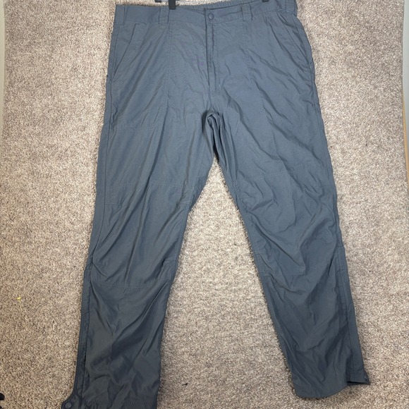 L.L. Bean Other - LL Bean Mens Gray Nylon Hiking Pants 40x32 Zip‎ Ankle Lightweight 0AMB2